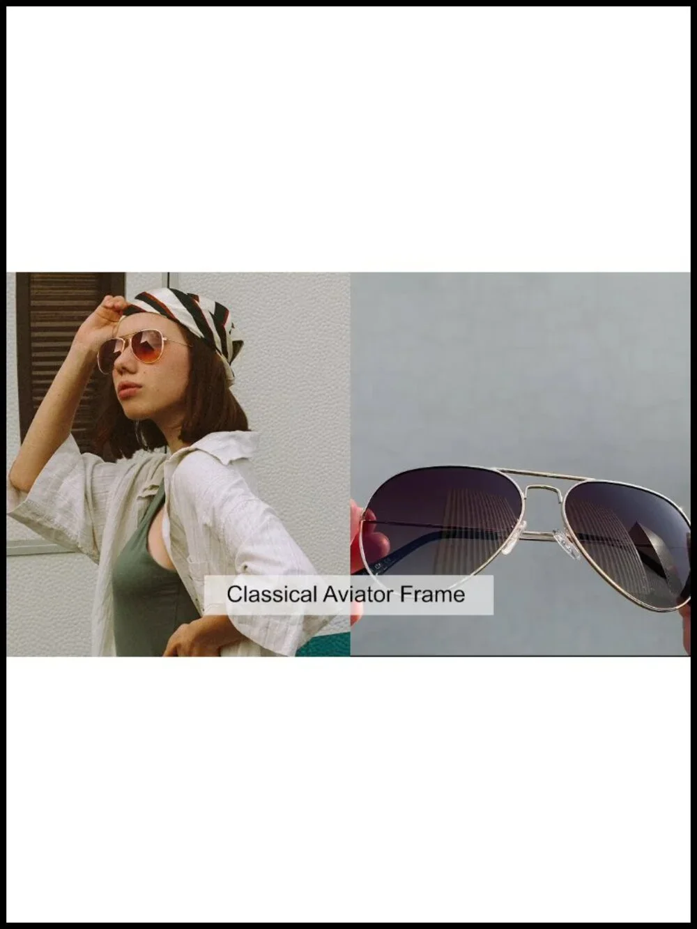 Classic Aviator Sunglasses Polarized Lens UV Blocking Driving